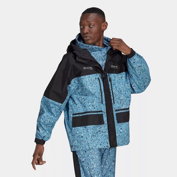 Adidas Winter Gore-Tex Infinium HK5 Winter Jacket Men Small blue NEW - Picture 1 of 11